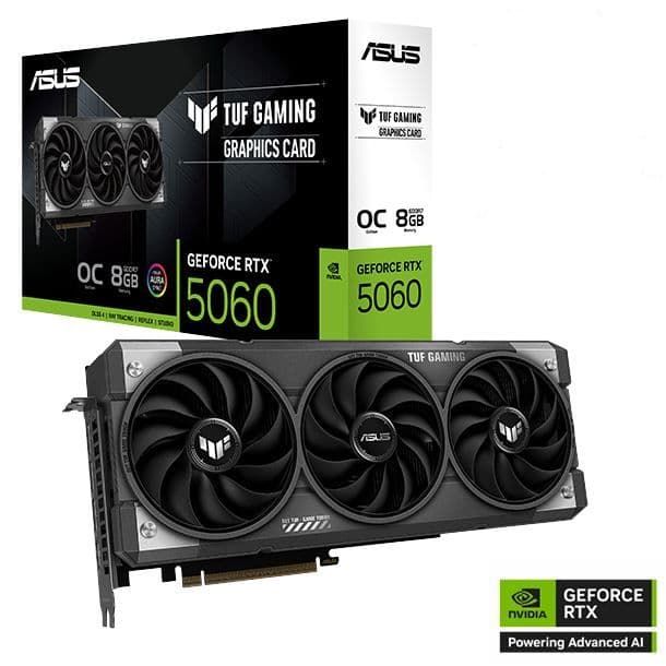 PLACA DE VIDEO GeForce RTX 5060 8GB ASUS TUF GAMING OC EDITION - Imagen 1