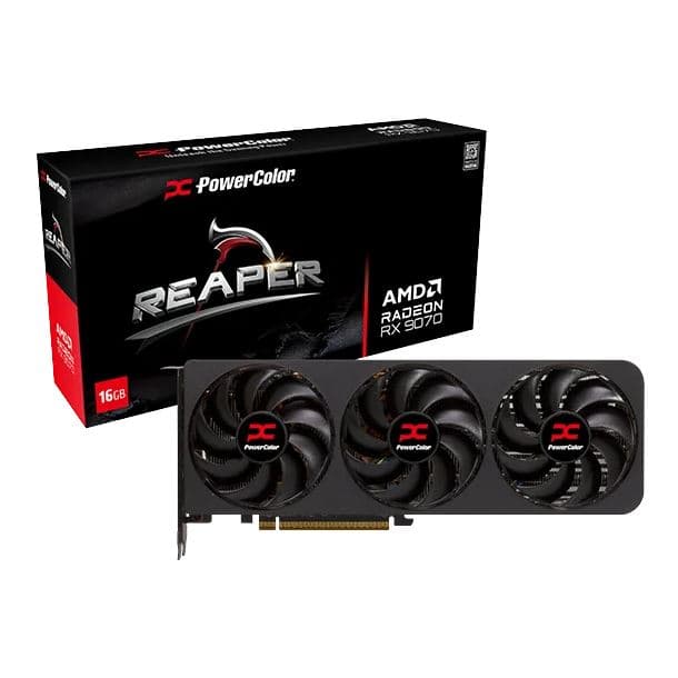 PLACA DE VIDEO RADEON RX 9070 16GB POWERCOLOR REAPER - Imagen 1