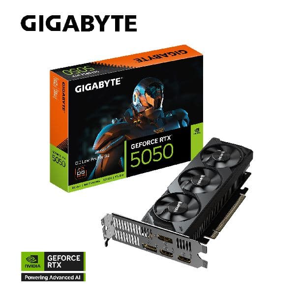 PLACA DE VIDEO GeForce RTX 5050 8GB GIGABYTE LOW PROFILE OC - Imagen 1