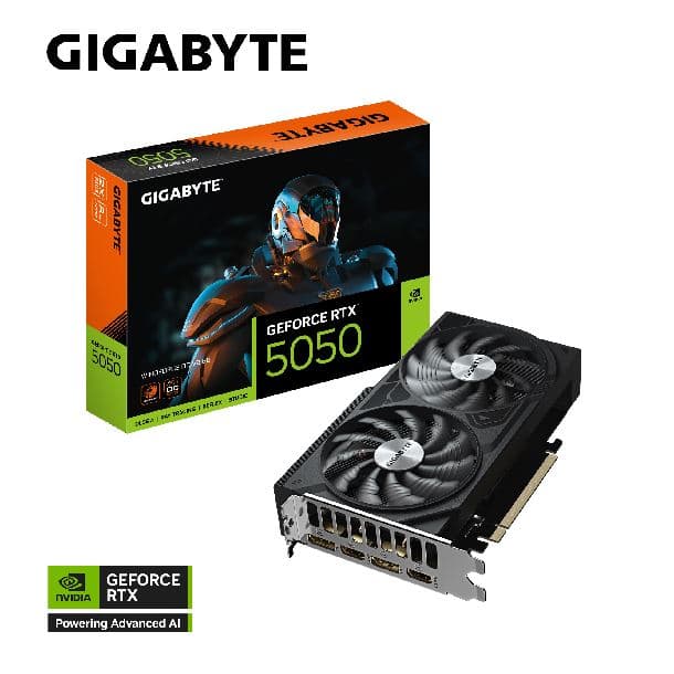 PLACA DE VIDEO GeForce RTX 5050 8GB GIGABYTE WINDFORCE V2 OC · NVIDIA