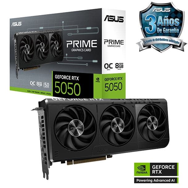 PLACA DE VIDEO GeForce RTX 5050 8GB ASUS PRIME OC · NVIDIA