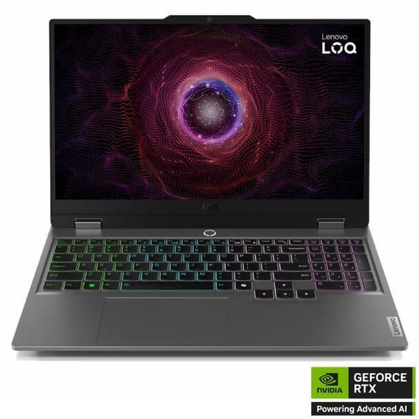 NOTEBOOK LENOVO 15.6" LOQ 15IAX9E I5-12450HX 8GB 512GB GeForce RTX 3050 FHD 144HZ FREE - Imagen 1