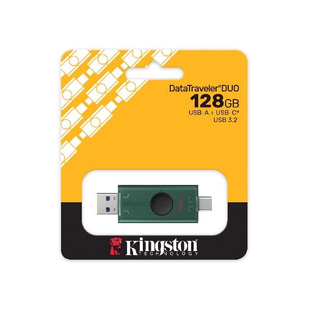 PENDRIVE 128GB KINGSTON DATATRAVELER DUO USB 3.2 GEN1 USB-A / USB-C - Imagen 1