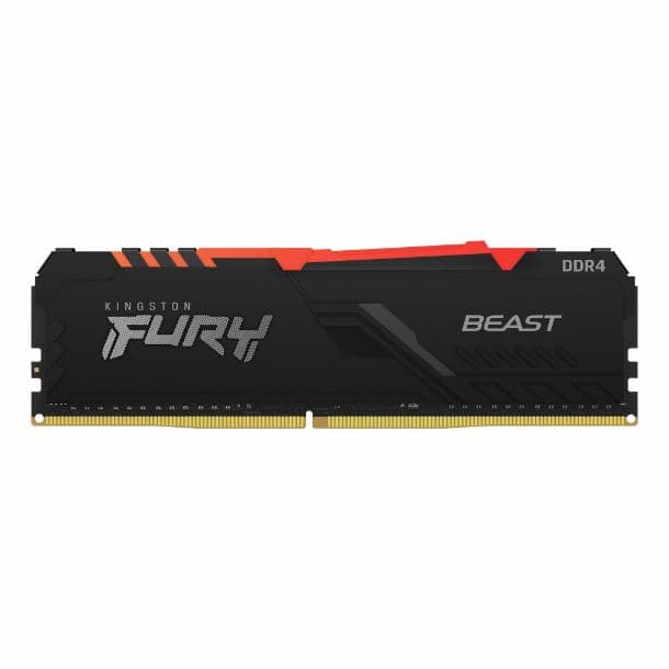 MEMORIA 8GB DDR4 3600 KINGSTON FURY BEAST RGB - Imagen 1