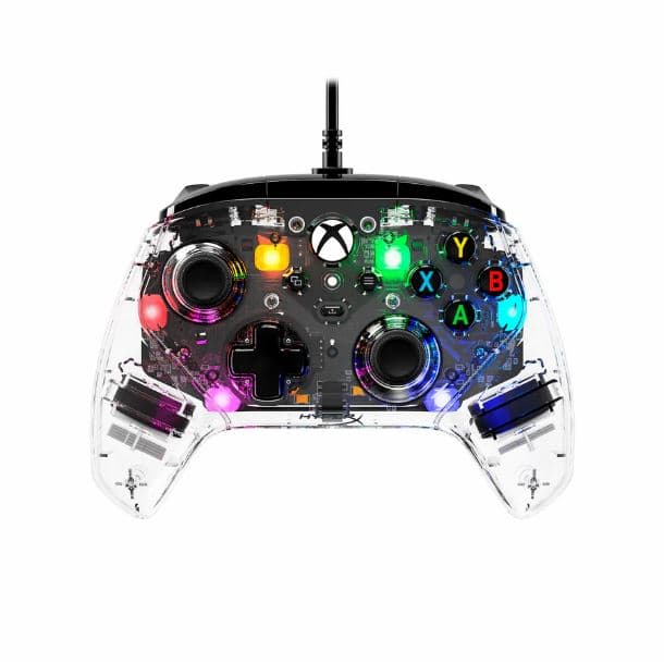 JOYSTICK HYPERX CLUTCH GLADIATE RGB XBOX PC TRANSPARENTE GAMEPAD 7D6H2AA · HyperX