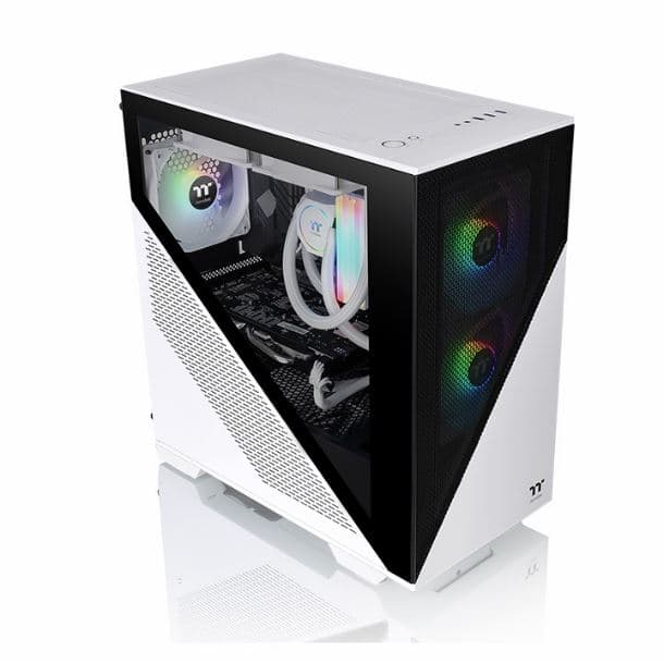 GABINETE THERMALTAKE DIVIDER 170 TG 2 FAN ARGB PWM SNOW WHIT · Thermaltake