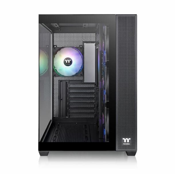 GABINETE THERMALTAKE VIEW 380 TG ARGB BLACK TEMPERED GLASS - Imagen 1