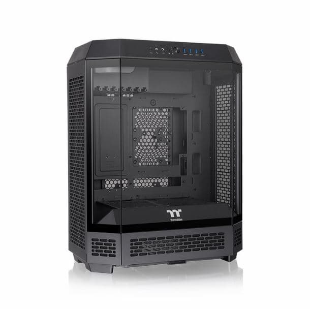 GABINETE THERMALTAKE THE TOWER 600 BLACK TEMPERED GLASS - Imagen 1