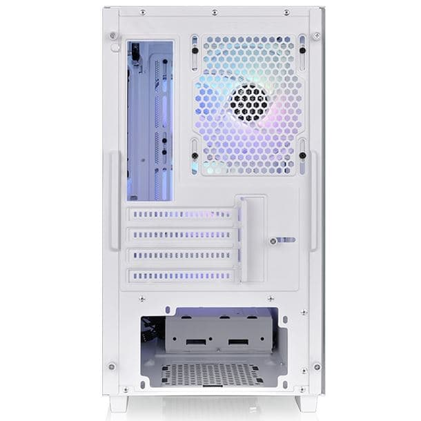 GABINETE GAMER THERMALTAKE VERSA H16 TG ARGB SNOW WHITE TEMP GLASS - Imagen 1