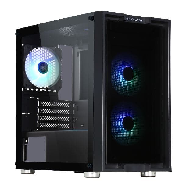 GABINETE EVOLABS INNOV8 TG 3FAN ARGB - Imagen 1