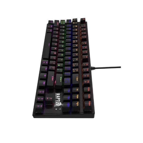 TECLADO MECANICO RAPTOR FIRECLAW M87 RETROILUMINADO SWITCH RED OUTEMU - Imagen 1