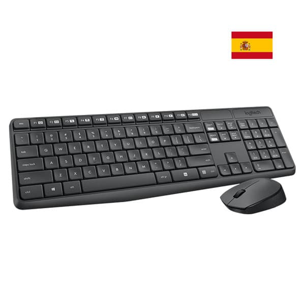 TECLADO Y MOUSE LOGITECH WIRELESS MK235 920-007901 - Imagen 1
