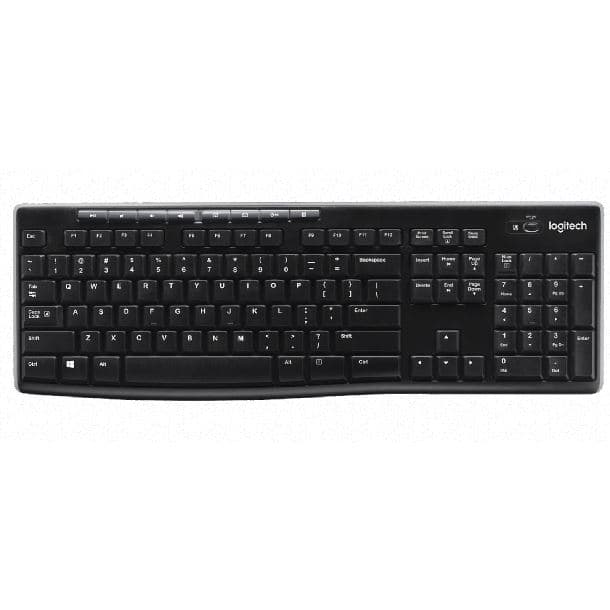 TECLADO WIRELESS LOGITECH K270 BLACK 920-004426 - Imagen 1
