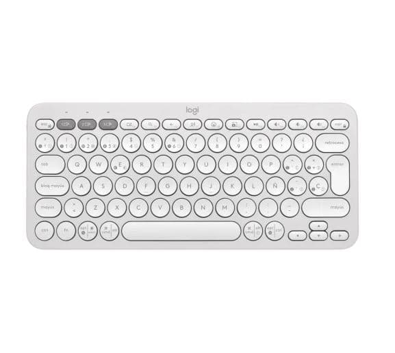TECLADO LOGITECH PEBBLE KEYS 2 K380 WHITE 920-011784 - Imagen 1