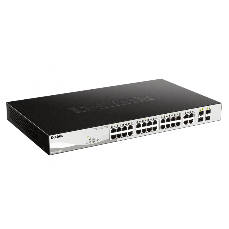 D-LINK SWITCH DGS-1210-28P 24 10/100/1000BASE-T POE 4 100/1000
