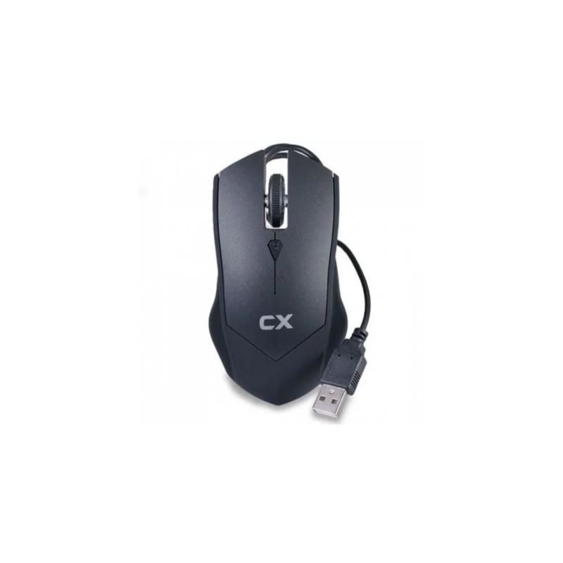 MOUSE CX MEQ-037 RUBBER BLACK COLOR FINISH  USB