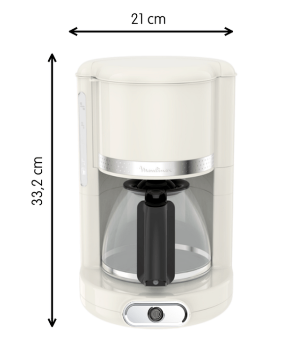 Cafetera Moulinex Soleil - 1.25L Antigoteo (Fg381A10)