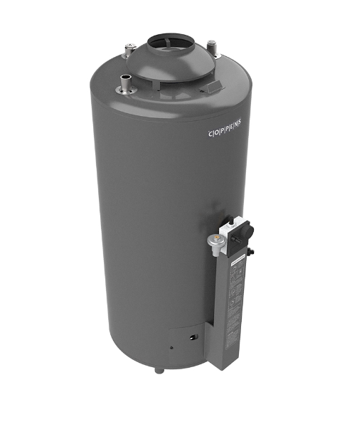 Termotanque A Gas Coppens Gmax - 50 Lts, Pie, Carga Sup, 800 Lts/Hr, Gas Natural (Ttq800Gmax)