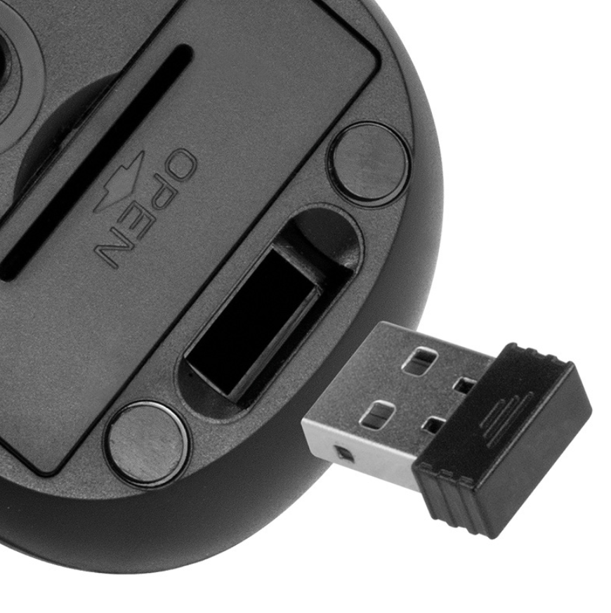 Mouse Klipxtreme Wireless Klever 6 Botones 1600Dpi (Kmw-340Bk)
