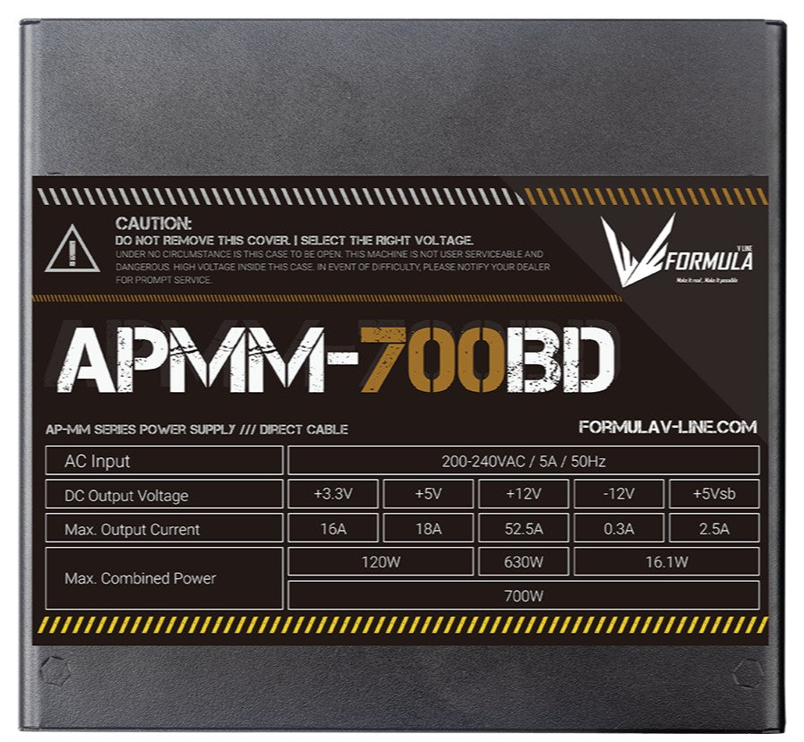 Fuente Formula V Line Apmm-700Bd 700W 80 Plus Bronze