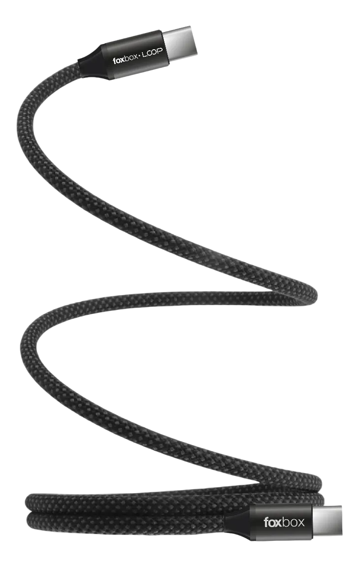 Cable Foxbox Magnetico Foxbox Loop Type C A Type C 60W Negro (8375) Fbx-Clpbx-100