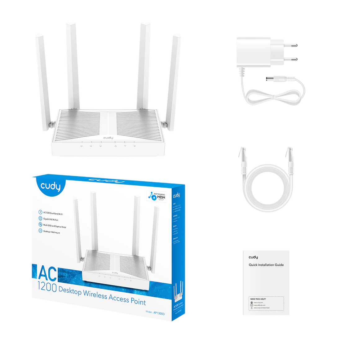 Access Point Cudy Ac1200 Wireless Desktop (Ap1300D)