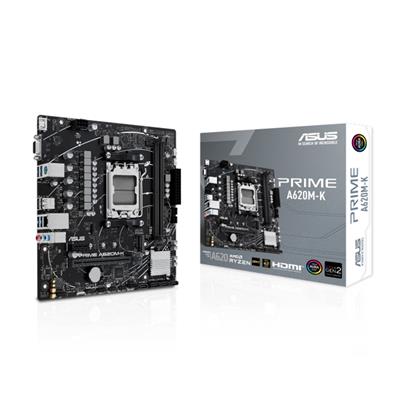 MOTHER ASUS PRIME A620M-K AM5 DDR5 p/Ryzen 7000