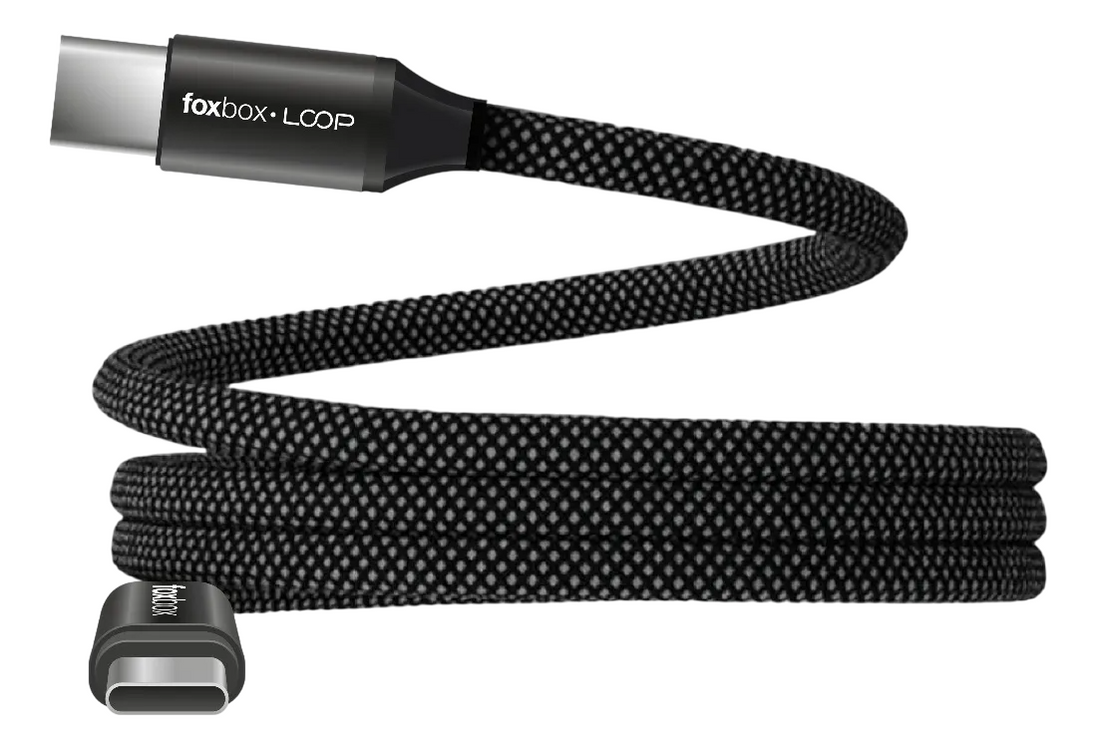 Cable Foxbox Magnetico Foxbox Loop Type C A Type C 60W Negro (8375) Fbx-Clpbx-100