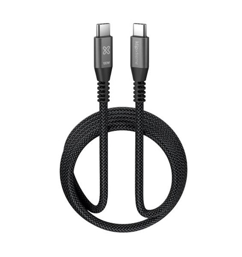 Cable Klipxtreme Kx Power Go 550 Kx Usb-C Cable 100W 480Mbps 6Ft/3M Braided (Kac-550-10Ft)