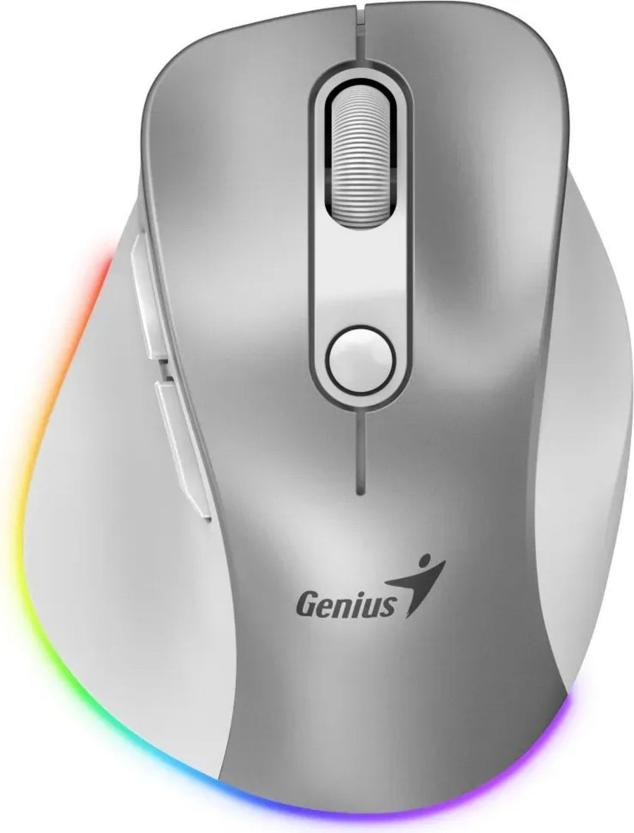 MOUSE WIRELESS MINI GENIUS ERGO 9000S PRO RECARGABLE PEARL/WHITE - imagen 2