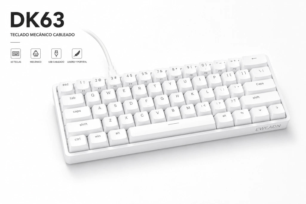 Teclado Compacto Gaming Eweadn Dk63% - imagen 5