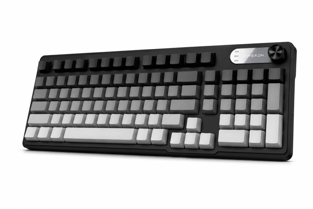 EWEADN V102: Teclado de Membrana Silencioso con Perilla Multimedia y RGB - imagen 4