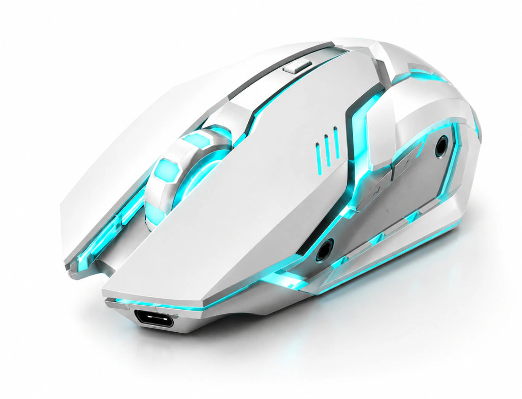 Mouse Inalámbrico EWEADN Forerunner | Bluetooth + 2.4G y Clic Silencioso