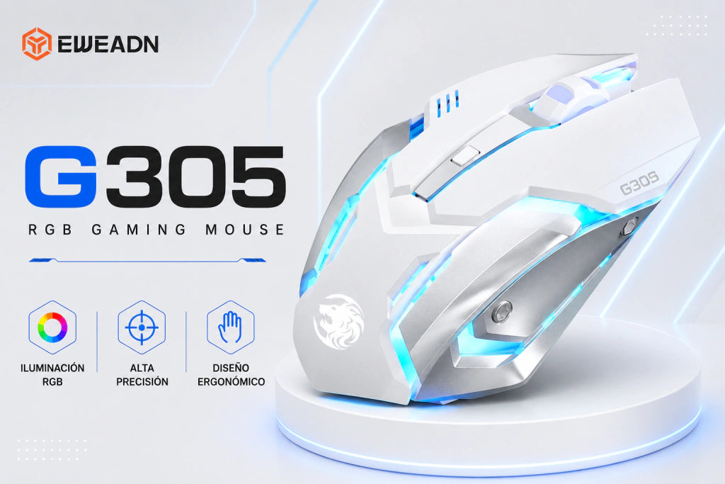 Mouse Inalámbrico EWEADN Forerunner | Bluetooth + 2.4G y Clic Silencioso - imagen 2