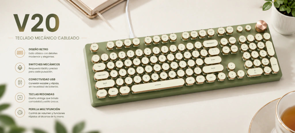 Teclado Eweadn V20 Verde - imagen 2