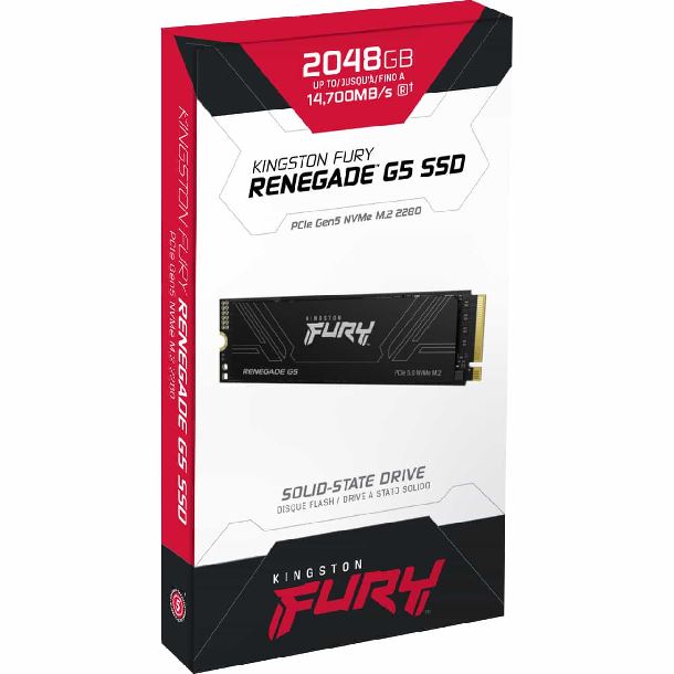 HD SSD 2TB KINGSTON FURY RENEGADE G5 M.2 NVME GEN5 14700MB/S 2280