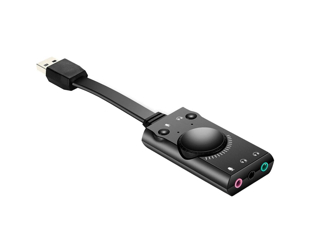 Conversor USB a audio 7.1 virtual con control de volumen