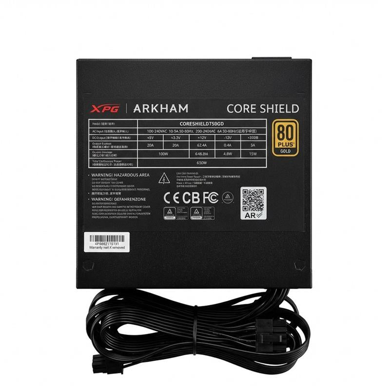 FUENTE 650W ARKHAM BY XPG CORESHIELD 80+ GOLD OEM