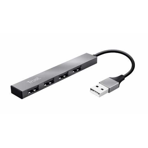 TRUST HALYX MINI HUB USB 4 PUERTOS  ALUMINIO