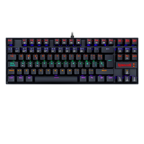 Teclado Redragon Kumara 2 K552 Rainbow Negro