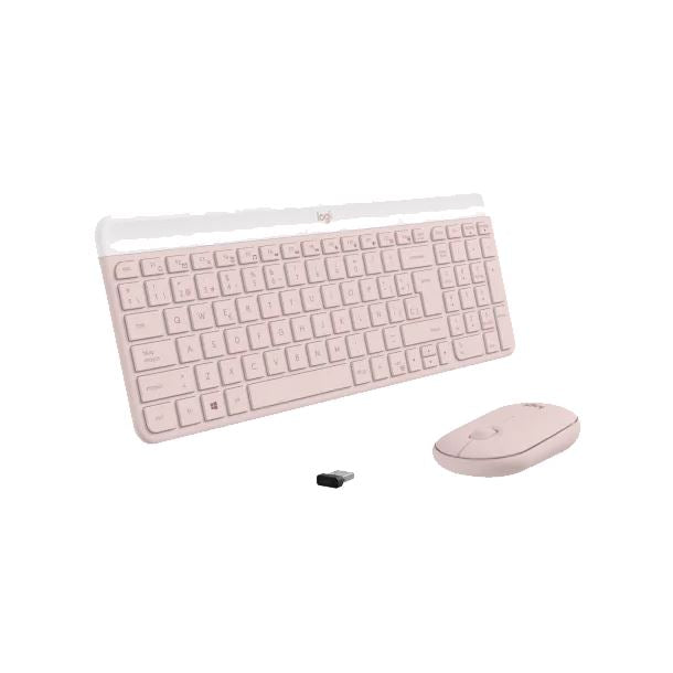 TECLADO Y MOUSE SLIM WIRELESS LOGITECH MK470 ROSE 920-011312