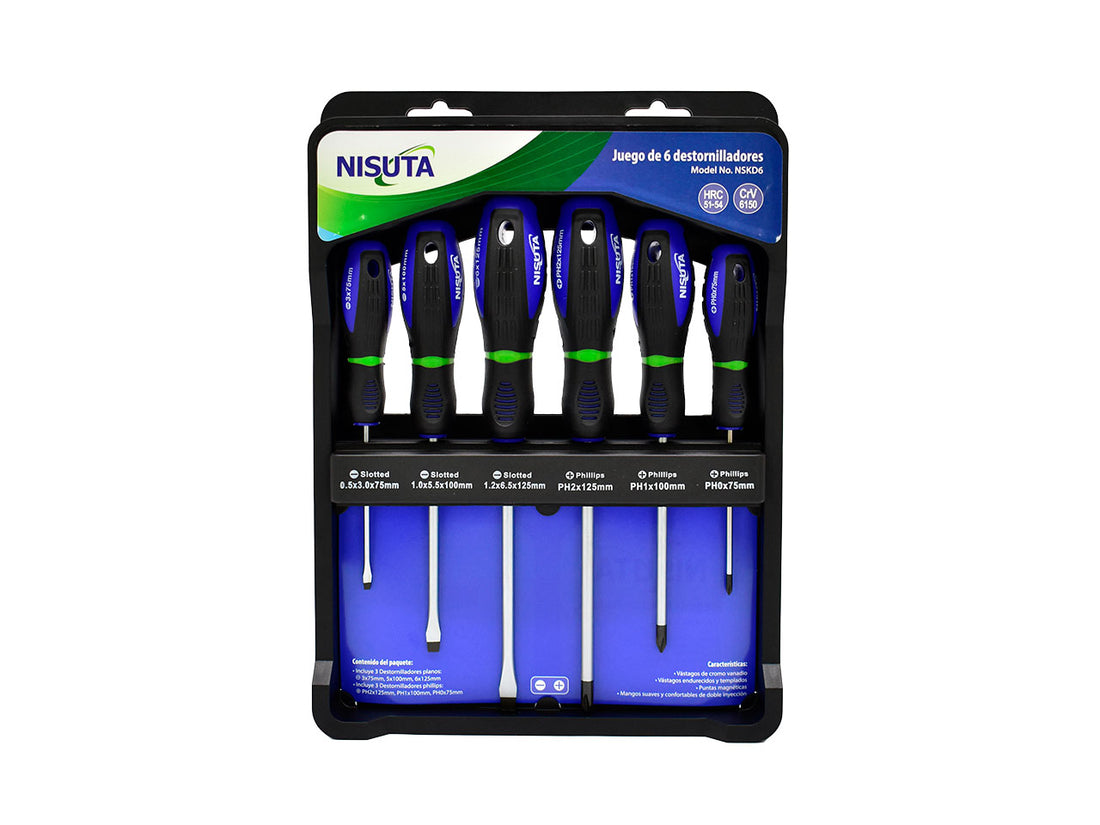 Kit de destornillador de 6 unidades