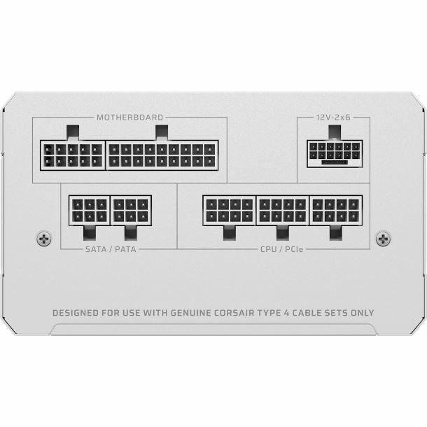 FUENTE 850W CORSAIR RM850E 2025 CYBENETICS GOLD FULL MODULAR PCIE 5.1 ATX 3.1 WHITE CP-9020293-AR
