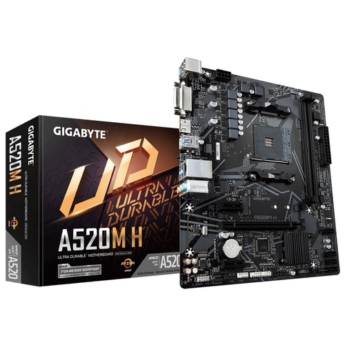 Mother Gigabyte A520M H DDR4 AM4 (Serie 3000/4000/5000) (9683)