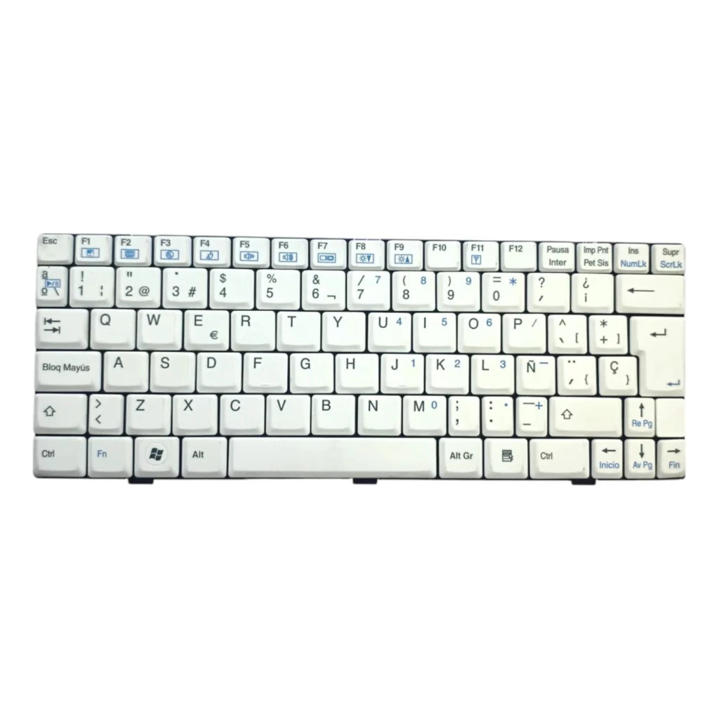 Teclado Para Bangho Mov Clevo M72 M720 Mp-09c35d0-430 Blanco