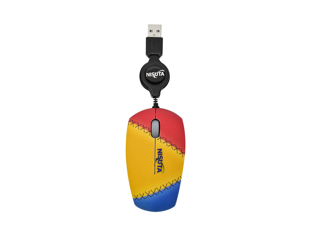 Mouse optico mini retractil USB 1000 DPI de diseño