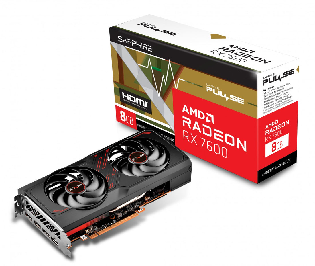 VGA Sapphire Radeon RX 7600 PULSE 8GB (3618)