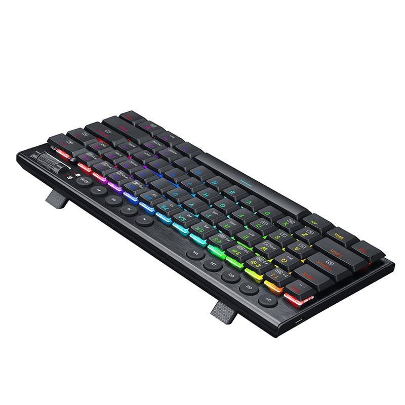 Teclado Mecanico Cableado Redragon K632 Horus Mini RGB Red Switches - Ingles