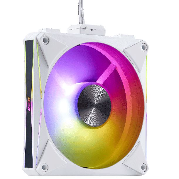 KIT 4 FAN COOLER 120MM ADATA XPG HURRICANE MAG 120 ARGB WHITE