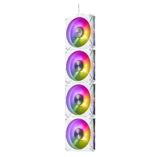 KIT 4 FAN COOLER 120MM ADATA XPG HURRICANE MAG 120 ARGB WHITE